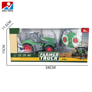 Fun <span class=keywords><strong>RC</strong></span> 1:24 Farm Tractor Truck Simulación de control remoto de 4 canales con luces Juguete para niños de Funny Incluye cargador en el paquete - Product Image 6