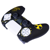 Coque en silicone pour manette PS5, protection antidérapante avec 10 capuchons de joystick