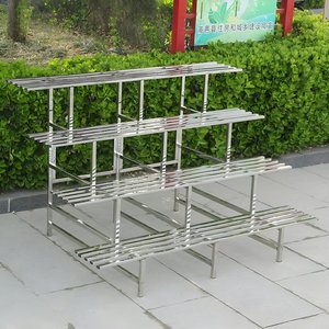 Support de plante à plusieurs niveaux en acier inoxydable de haute qualité support de Pot de fleur en acier antirouille pour usage <span class=keywords><strong>intérieur</strong></span>/extérieur balcon terrasse <span class=keywords><strong>jardin</strong></span> - Product Image 2