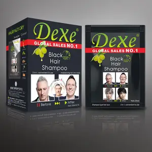 Dexe fast magic black hair shampoo per capelli grigi produttore originale grossista prezzo del fornitore