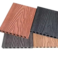 Plancher extérieur composite WPC/plancher de terrasse/panneau de bois dur massif