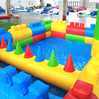 Piscine gonflable colorée commerciale d'intérieur extérieure de WINSUN pour des enfants