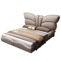 Luxuriöses Gepolstertes Verstellbares Bett mit Stauraum Modernes Kingsize-Softbett Italienisches Luxus-Design Großhandel