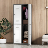 Armoire de rangement en métal durable à 2 portes Armoire de rangement en métal pour employés de gymnastique Armoire en acier Armoire en métal en acier
