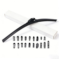 Escobilla Limpiaparabrisas Universal Multifuncional HESITE para Autos CLK, 18 Adaptadores, 98% de Cobertura, Diseño Aerodinámico sin Marco, Natural