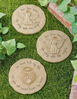 Plaque commémorative en résine pour chien, motif pierre de passage