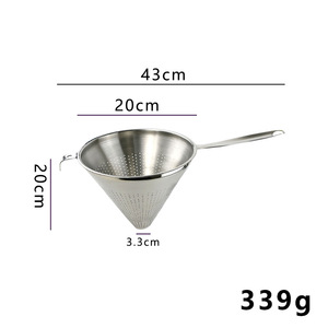 304 filtro conico in acciaio inox con manico in metallo scarico olio a rete imbuto - Product Image 6