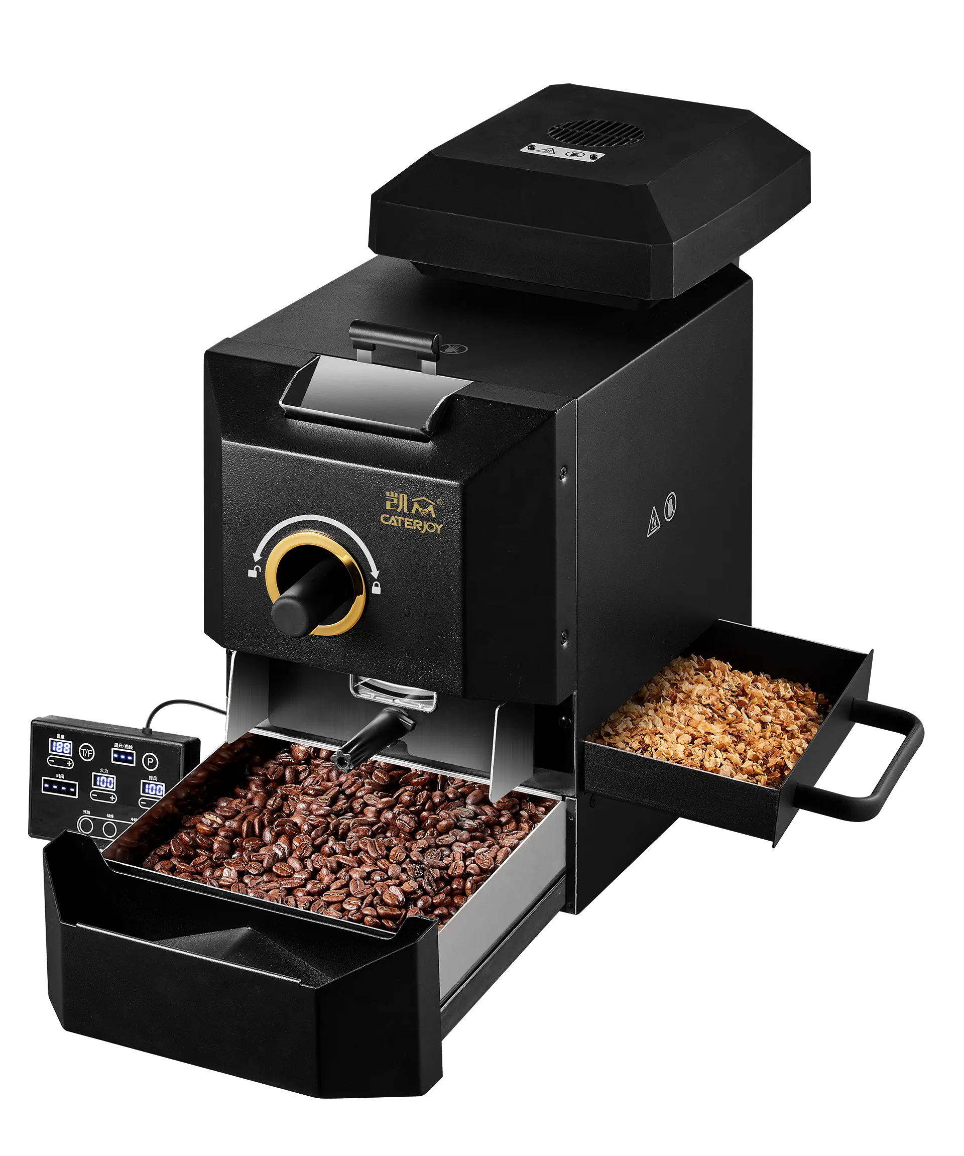 Surewin mesin sangrai biji kopi elektrik, penggunaan rumah tangga penggiling kopi 500g Kecil