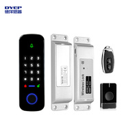 Kit de Control de Acceso Inalámbrico con Huella Dactilar, Sin Perforaciones, con Aplicación Inteligente, Logotipo Personalizado OEM, Cerradura Eléctrica de Cerrojo, Sistema Autónomo