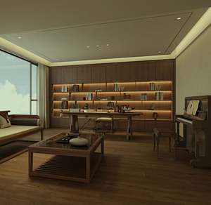 Bibliothèque Moderne de Style Chinois Personnalisée pour Appartement, Meuble de Rangement Gain de Place en Bois Durable pour Bureau/Chambre - Product Image 2