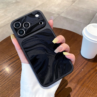 Coque de téléphone anti-chute effet vague d'eau pour iPhone 18 Pro Max, 18, 17, 16, 15, 14, 13 Air Plus Pro Max, avec grand écran