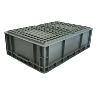Boîte en plastique empilable et emboîtable de taille EUR/EPAL, directement de l'usine, 100% compatible avec les systèmes de rayonnage de palettes européens