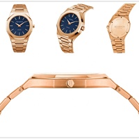 Reloj de Cuarzo Ultrafino de Lujo para Hombre, Personalizado, Acero Inoxidable 316L, Movimiento Japonés GL20, Chapado en Oro, Resistente al Agua 50M, Reloj Masculino