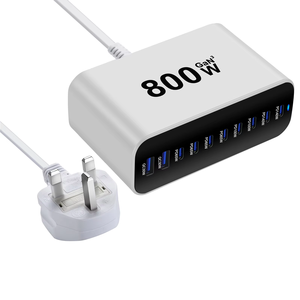 Base de Carga Rápida de Escritorio USB-C USB-A de 10 Puertos y 800 W PD 3.1, Soporte de Carga GaN para Teléfono Móvil, Computadora Portátil, PC, Tabletas - Product Image 4