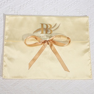 사용자 정의 로고 인쇄 실크 새틴 봉투 파우치 머리 포장 럭셔리 속옷 신발 먼지 커버 가방 럭셔리 핸드백 - Product Image 3