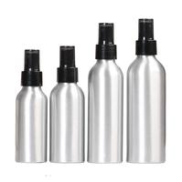 Bouteilles en aluminium anti-vol avec bouchon à vis, finition mate, pour huiles essentielles, disponibles en 50ml, 100ml, 200ml, 250ml, 500ml, 1000ml, 1250ml, conditionnement séparé.