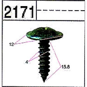 Hexagon Head Tapping Screw 6.3x18.8mm With <b>Washer</b> Metric Right Hand Phillips Drive For Metal BMW BY2173 - Product Image 3