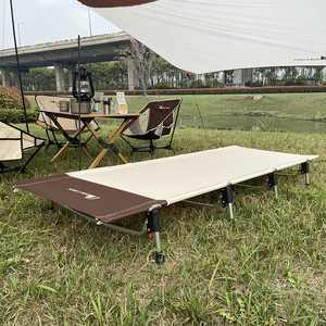 MoonLence Ultraléger Portable <span class=keywords><strong>Lit</strong></span> de Camping Simple Pliable Tente de Voyage Inclinable pour Camping en Plein Air Randonnée Pêche Comprend - Product Image 2