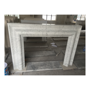 <span class=keywords><strong>Chimenea</strong></span> de piedra tallada de diseño personalizado <span class=keywords><strong>interior</strong></span> de mármol blanco de Carrara natural para decoración del hogar - Product Image 1