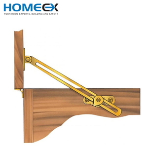 Factory Direct <b>Supply</b> 6-1/4" Arm Length Brass Plated Straight Friction Lid Support- L/R - Product Image 5