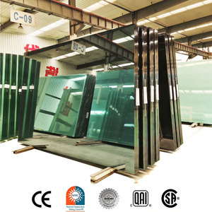 Verre trempé transparent ultra-fin <span class=keywords><strong>de</strong></span> haute qualité, découpé sur mesure pour murs-rideaux, escaliers et usage industriel - Product Image 1