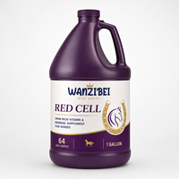 LOGO Kustom Red Cell, Suplemen Cair Vitamin-Zat Besi-Mineral untuk Kuda, Membantu Mengisi Celah Nutrisi Penting dalam Diet Kuda,