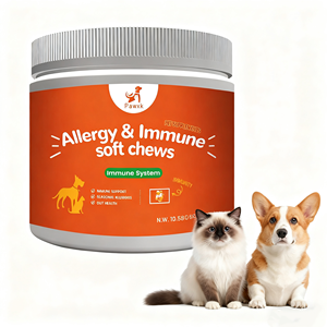 Golosinas Blandas con Aceite para Perros y Gatos, Apoyo Inmunológico, Sin Granos, Orgánicas, Alto Contenido Proteico, Absorción Rápida, Para Todas las Edades, Pelaje Brillante, Alivio de Alergias - Product Image 1