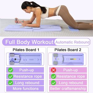Gymbopro Fitness Pilates Board Faltbares Pilates Training Board mit Widerstands bändern - Product Image 4