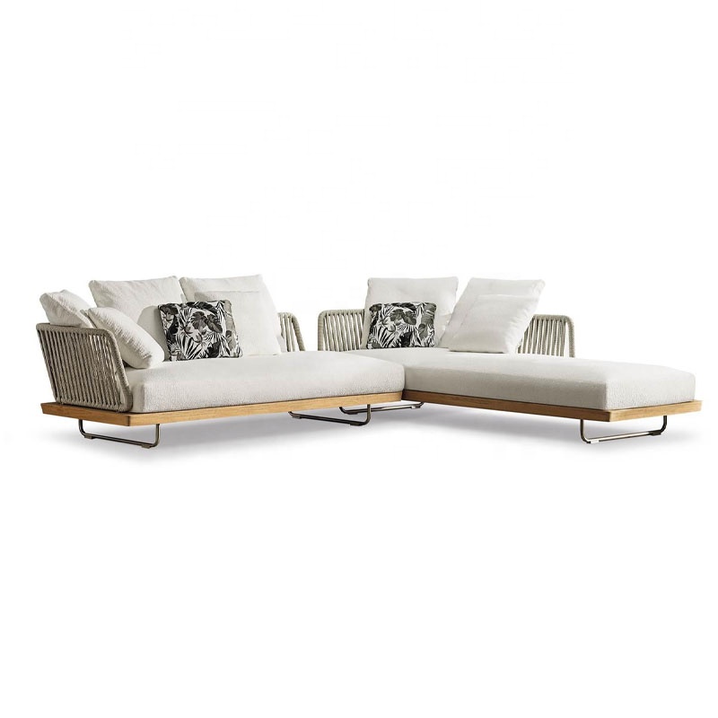 European luxury garden sets rope outdoor sectional sofas