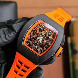 Designer Carbon Fiber Hollow Mechanical Multifunctional Men's <b>Watch</b> High Quality Sports <b>Watch</b> Auto Movement 3BAR - Product Image 2