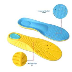 Plantillas Deportivas de PU al por Mayor, Unisex, Transpirables, Desodorantes, Cómodas, Amortiguadoras de Impactos, Plantillas Gruesas para Zapatos - Product Image 3