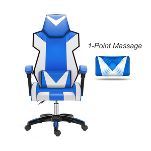 Precio barato azul Montreal ergonómico altura ajustable acolchado 120kg silla de oficina resistente silla giratoria SILLA DE JUEGOS DE PC - Product Image 1