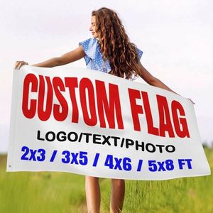 Bandera de Poliéster Personalizada al por Mayor de 3x5 pies (150*90cm), Bandera Publicitaria con Diseño de Logotipo Personalizado - Product Image 6