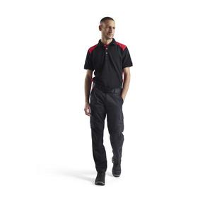 BLAKLADER - 144818329956C44 Pantalon d'industrie stretch avec poches genouillères Noir/Rouge-PANTALON DE TRAVAIL EAN 7330509760475 - Product Image 3