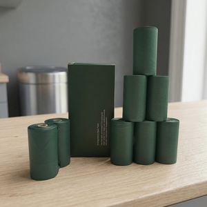 Sacs à déjections canines biodégradables extra-larges de qualité supérieure, durables, faciles à fermer, écologiques et éco-responsables pour l'extérieur - Product Image 1