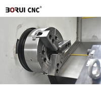 Tour CNC à banc incliné BR25L, centre de tournage de précision de moyenne capacité avec système FANUC, haute précision, 12 postes à outils