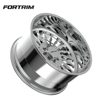 Jantes en alliage forgé polies sur mesure FORTRIM pour voitures tout-terrain 26x14 26x16 28x12 28x14 28x16 6X139.7 pour GMC Sierra Dodge RAM1500