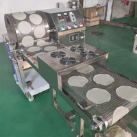 Machine automatique multifonction pour la fabrication de tortillas, roti, chapati, lavash et crêpes, capacité de 30 pièces/minute, multi-tension pour