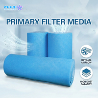 Rouleau de média filtrant en fibre de polyester (PET) de qualité G3, tampon filtrant grossier non tissé pour l'admission des unités CVC, nettoyage primaire