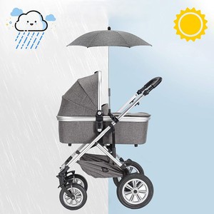 Parapluie de voyage portable bleu mini en polyester avec pince pour poussette bébé, vente en gros d'usine sur mesure - Product Image 4