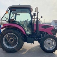 Tracteurs agricoles miniatures de 120 CV et 100 CV à bas prix, mini-tracteurs agricoles avec remorque à vendre