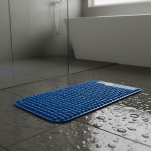 Bathroom Anti Slip Mat Blue 60x90cm Non Slip Bath Mat For Shower Floor Protection - Product Image 3