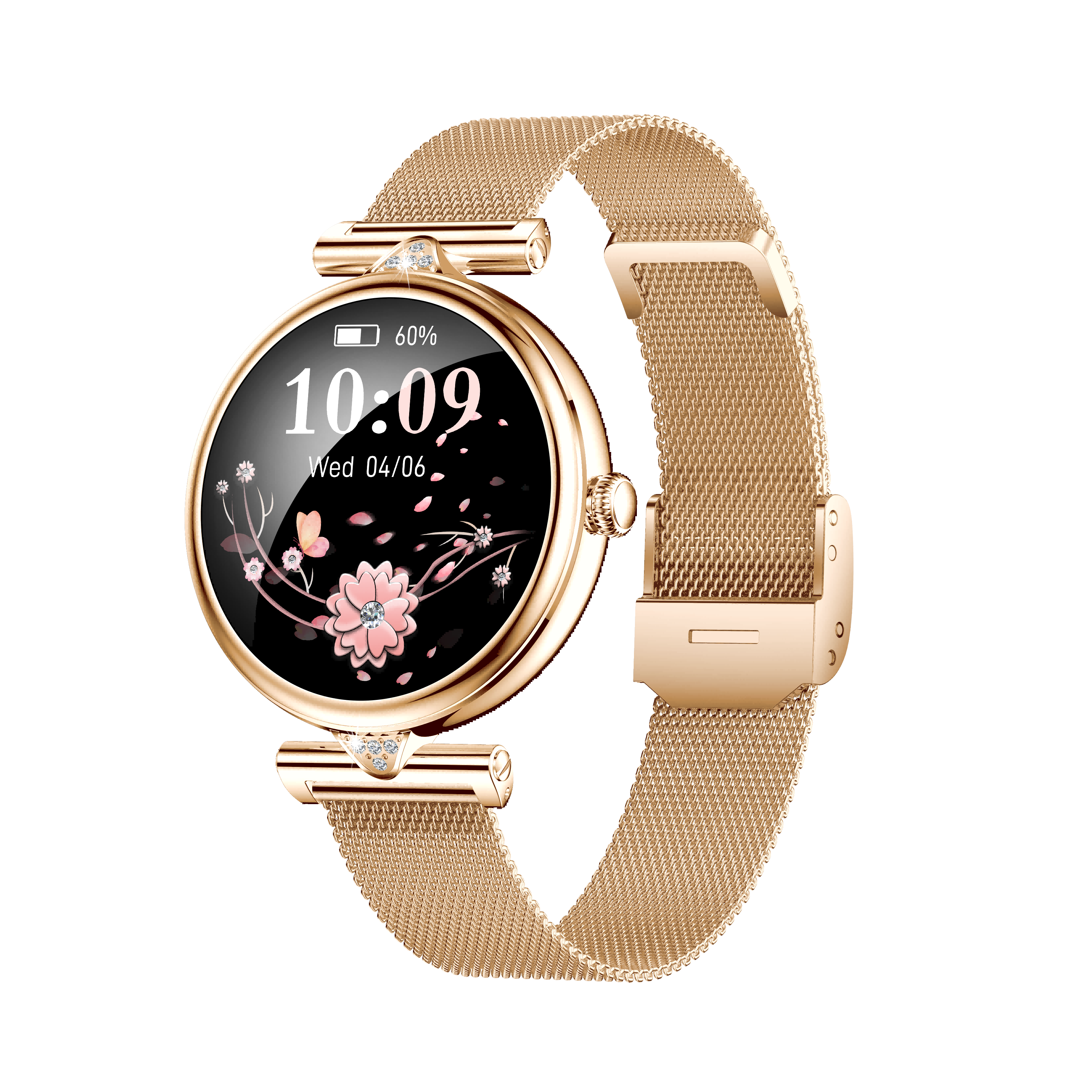 Gold milan+silicone strap