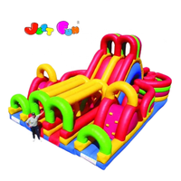 Parcours d'obstacles gonflable géant, parcours d'obstacles avec videur, jeux de sport pour enfants et adultes