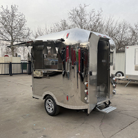 Remolque de Comida Móvil de Acero Inoxidable Galedy JLD-002, Nuevo, Equipado para Pizza y Hot Dogs, con Rastreo GPS y Compartimentos Aislados, Norme