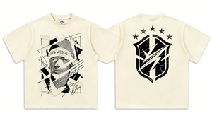 <strong>Neymar</strong> American Football Character Print 280g Pure Cotton Heavyweight Short-Sleeve O-Neck Loose Fit Breathable <strong>T</strong>-<strong>Shirt</strong> Men - Product Image 6