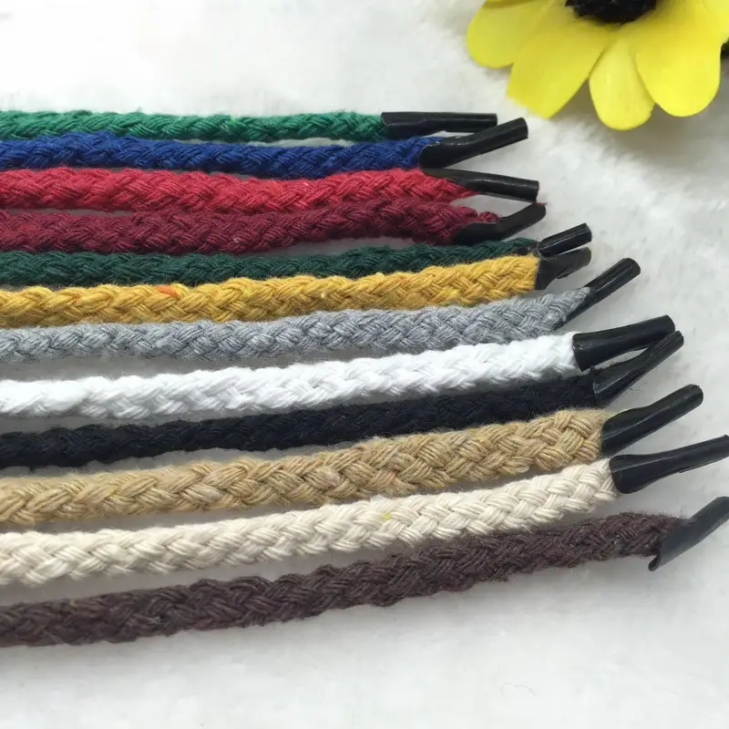 Eight Strand Cotton Rope Handheld Bag Rope Woven Handheld Rope Hook Plastic Card Head