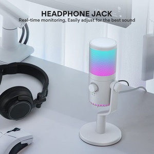 <b>Gaming</b> RGB Microphone for <b>Gaming</b> Live Streaming Software Programmable Mute Volume <b>Control</b> Gain <b>Control</b> - Product Image 2