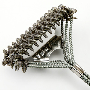 New Nhựa SS Thịt Nướng Thép Không Gỉ Lông Miễn Phí <span class=keywords><strong>Scraper</strong></span> Nướng Làm Sạch An Toàn Nhiệm Vụ Nặng Nề BBQ Bàn Chải Và <span class=keywords><strong>Scraper</strong></span> Làm Sạch Kit - Product Image 6