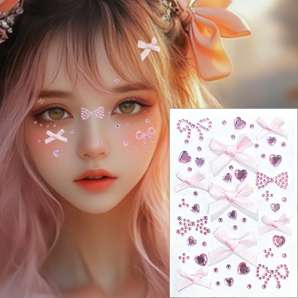 7 nœuds papillon roses